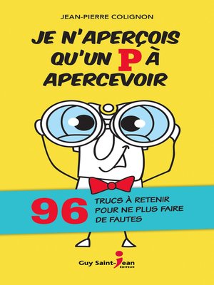cover image of Je n'aperçois qu'un P à apercevoir